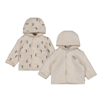 Veste réversible à capuche hippocampe matelassée