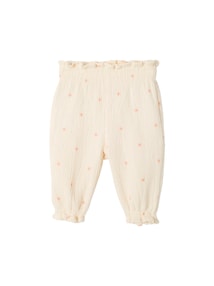 Baby Hose mit Crinkle-Effekt und Blumenprint