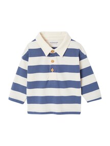 Baby Poloshirt mit breiten Streifen