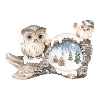 Figurine déco à LED «Chouettes»