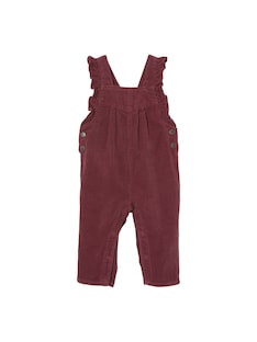 Mädchen Baby Cord-Latzhose mit Volants