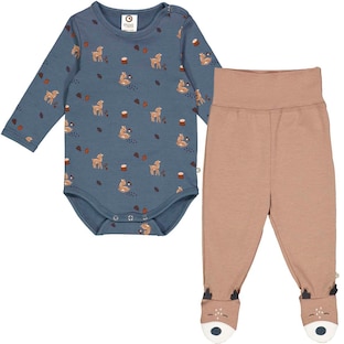 Set aus Langarmbody und Babyhose