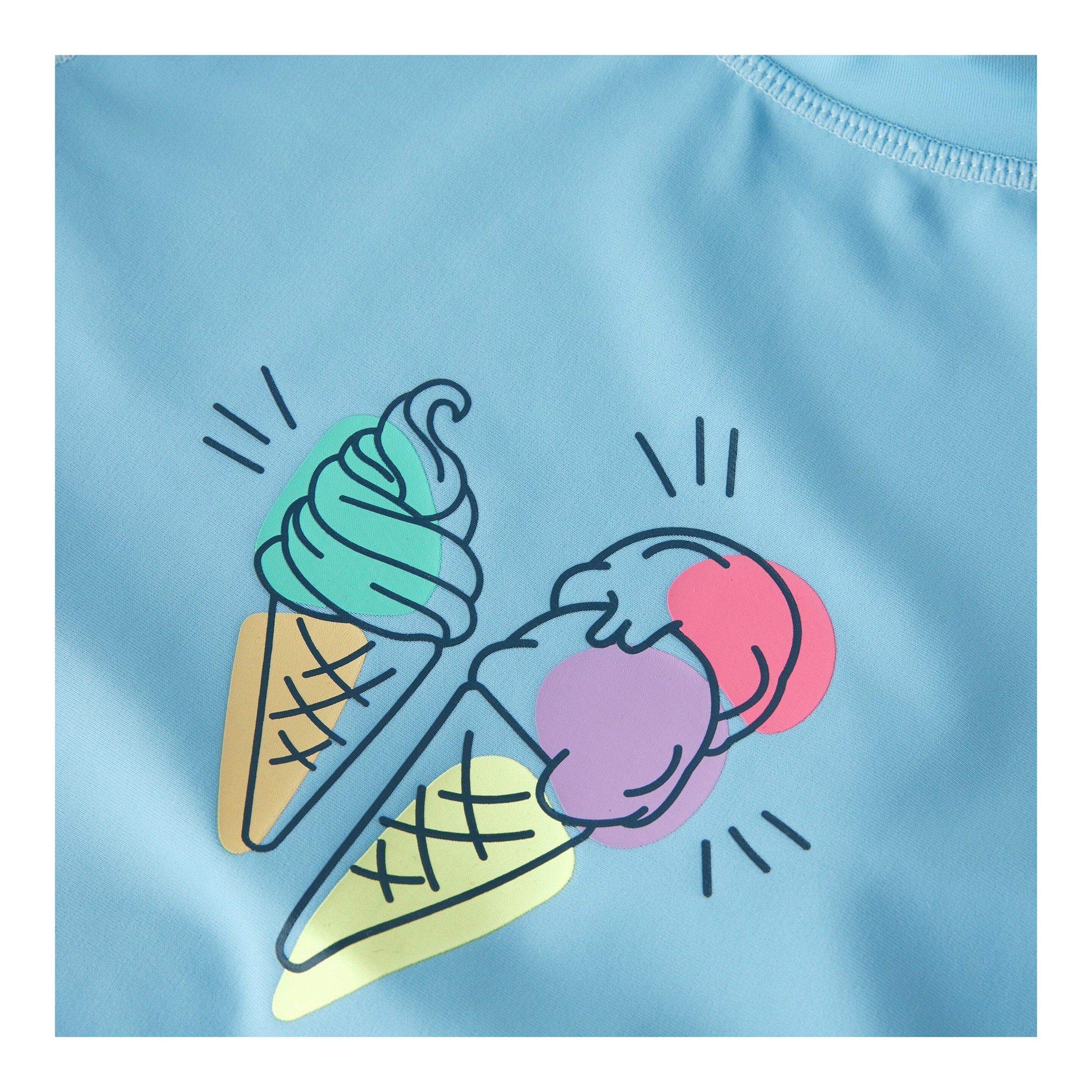 Bade-T-Shirt mit UV-Schutz Eis