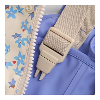 2-tlg. Set Regenjacke und Regenhose Blumen