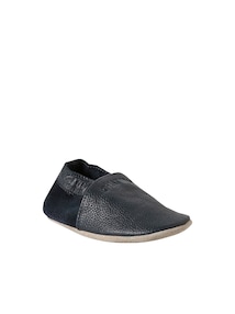 Baby Leder-Krabbelschuhe / Hausschuhe mit Prägung, Geschenkbox