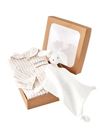 Baby-Set: Strampler & Schmusetuch, Flanell