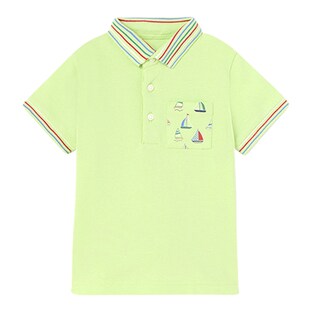 Polo-T-Shirt Segelboote Piqué