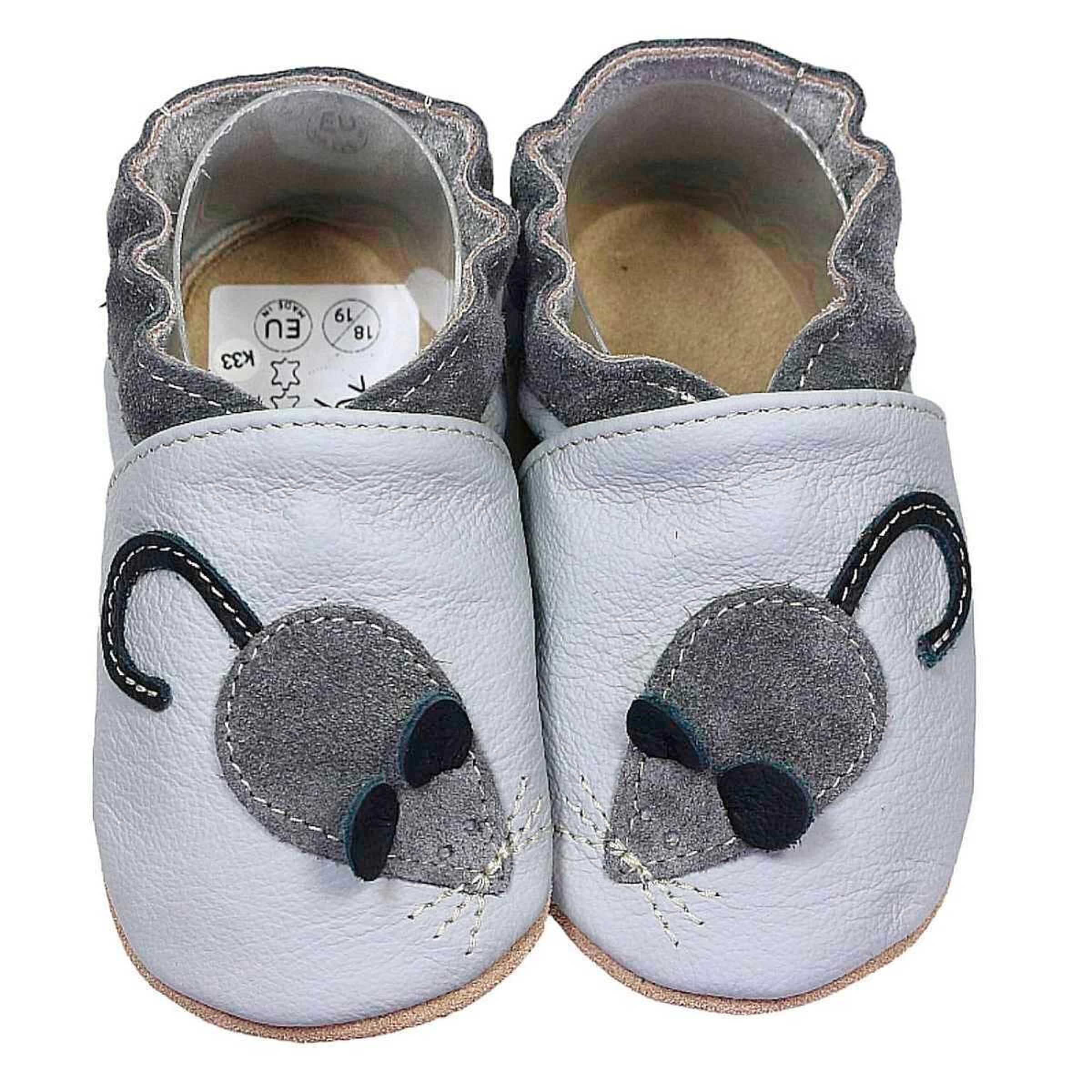 Hobea-Germany Krabbelschuhe Maus grau
