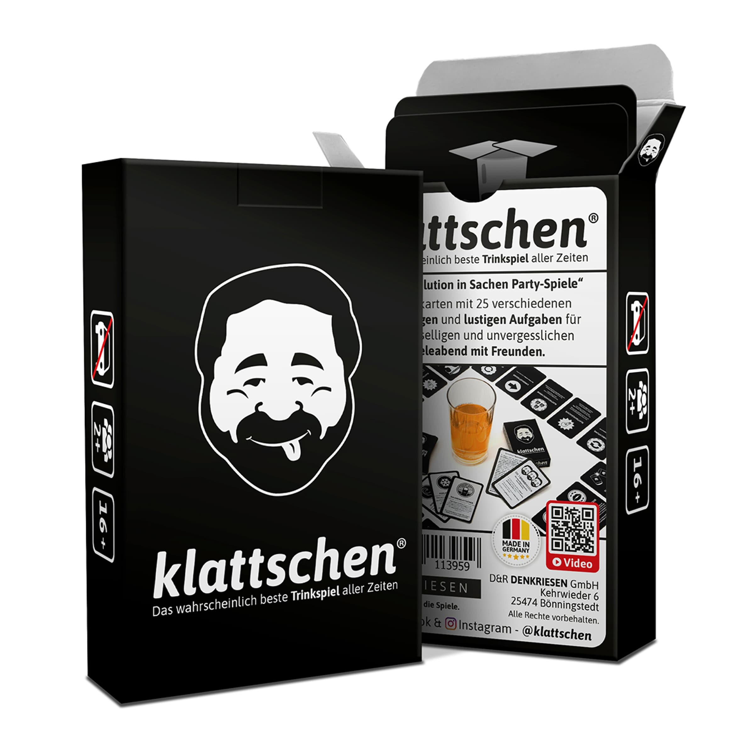 Kartenspiel klattschen | Original Edition – Das wahrscheinlich beste Trinkspiel aller Zeiten.
