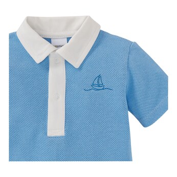 Polo-T-Shirt Waffelpiqué