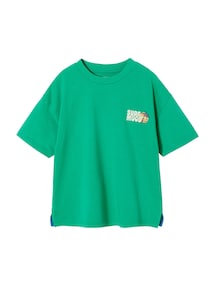 T-Shirt Strand-Print Jungen mit Recycling-Baumwolle