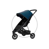 black / majolica blue