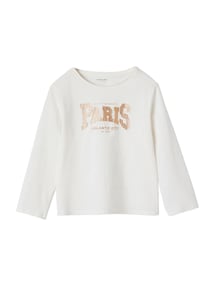 Mädchen Langarmshirt BASIC mit Recycling-Baumwolle