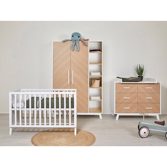 Wickelkommode Venice Fishbone White