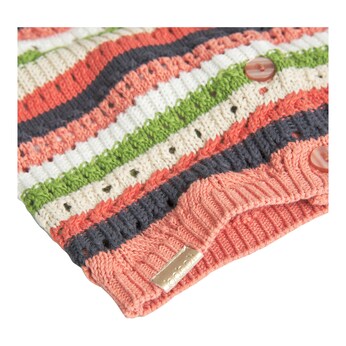 Ajour-Strickjacke Streifen