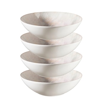 Schüssel-Set, Steinzeug Aquarellia