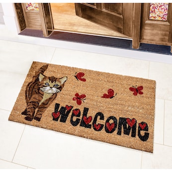 Kokos-Fußmatte "Welcome"