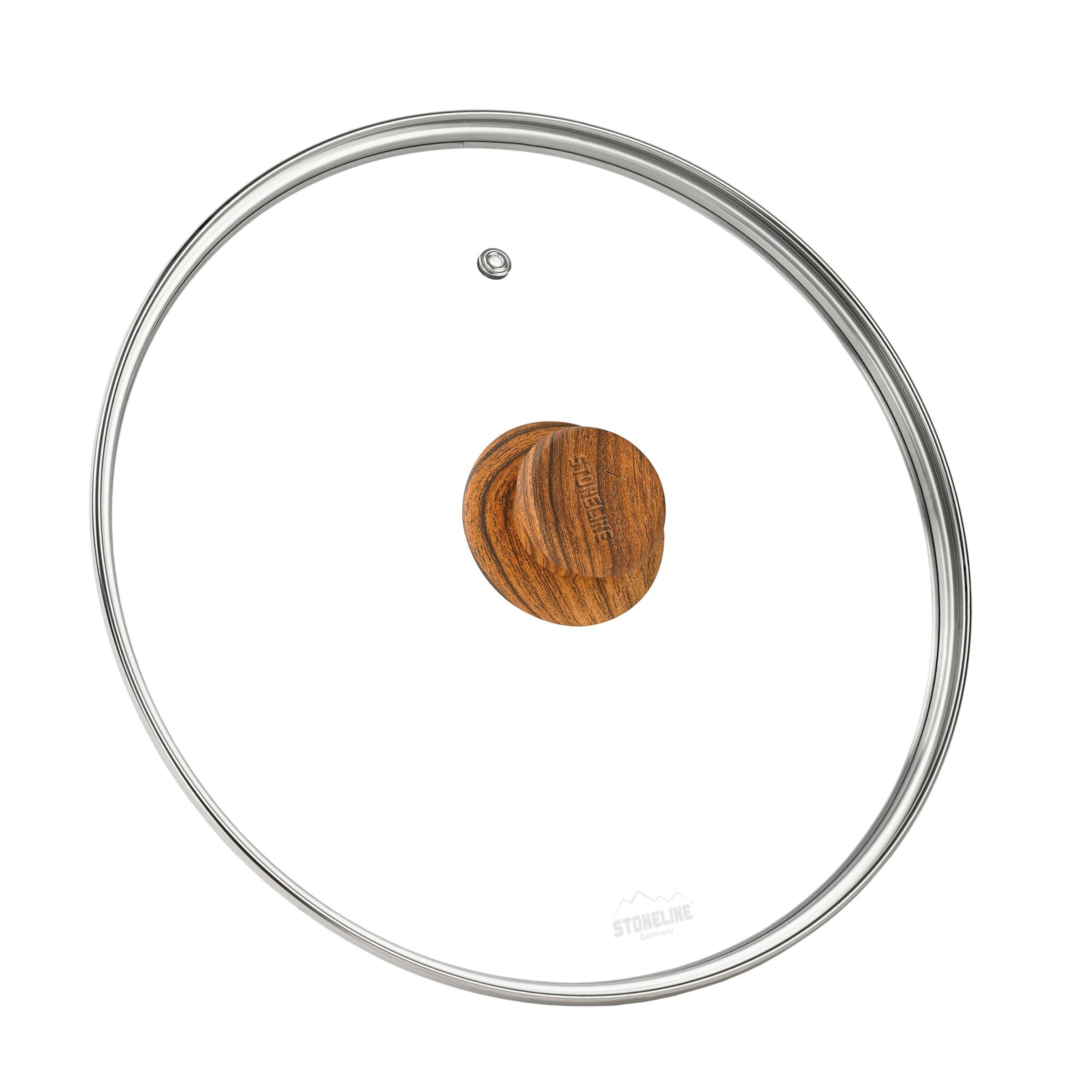 STONELINE® STONELINE Back to Nature Glasdeckel 28 cm | Holzoptik