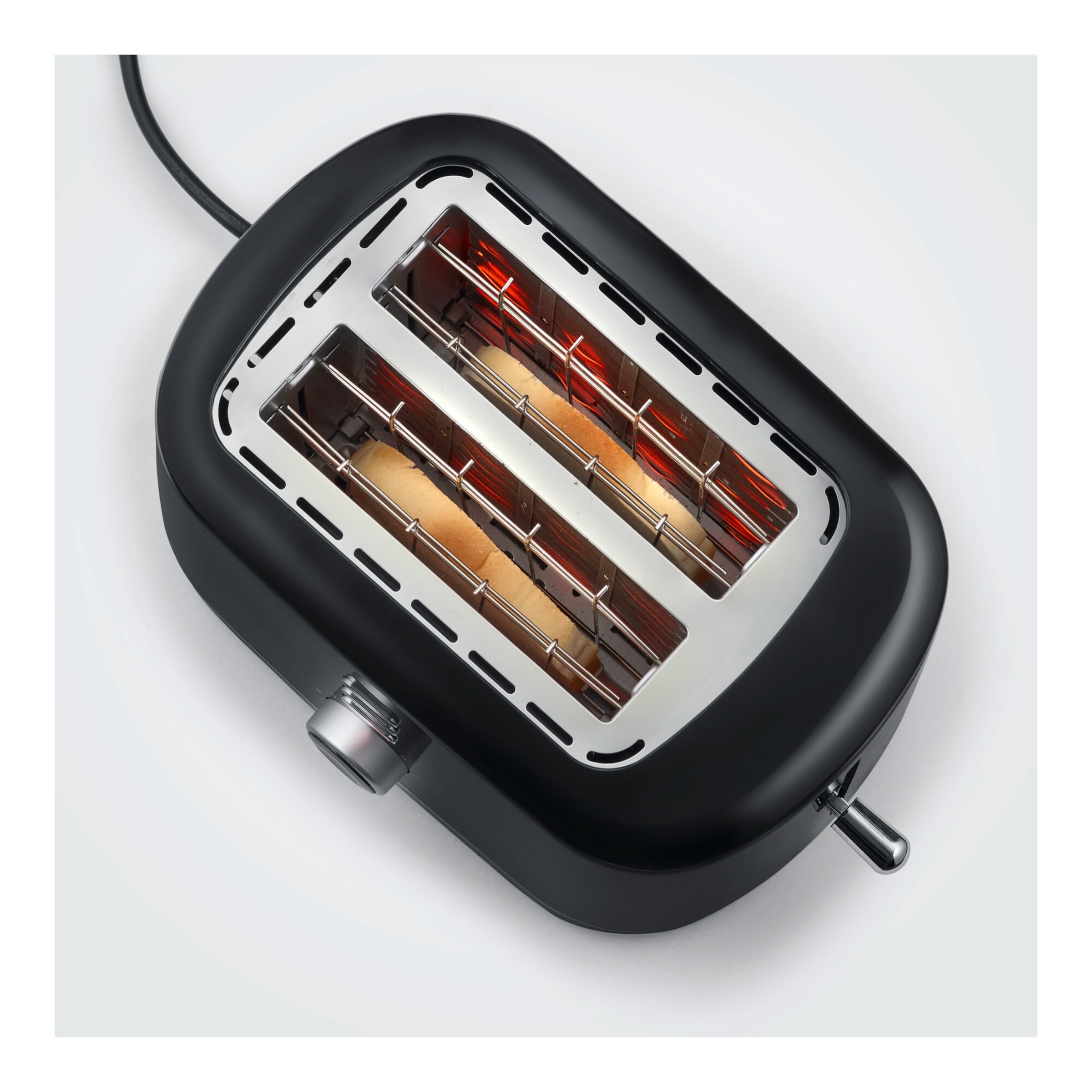 Grille-pain 2 fentes 850w noir  severin  at4321