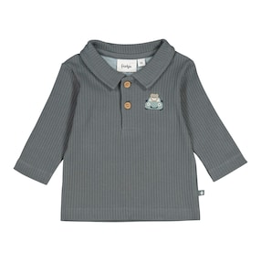 Poloshirt langarm Bär Auto Rippqualität
