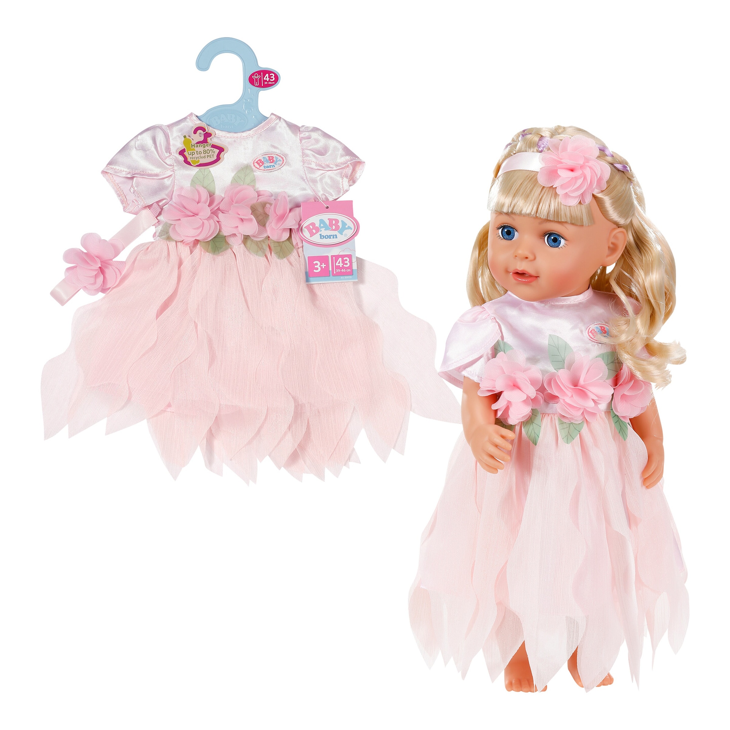Zapf Creation Baby Born Puppen Outfit Blumenfee 43cm