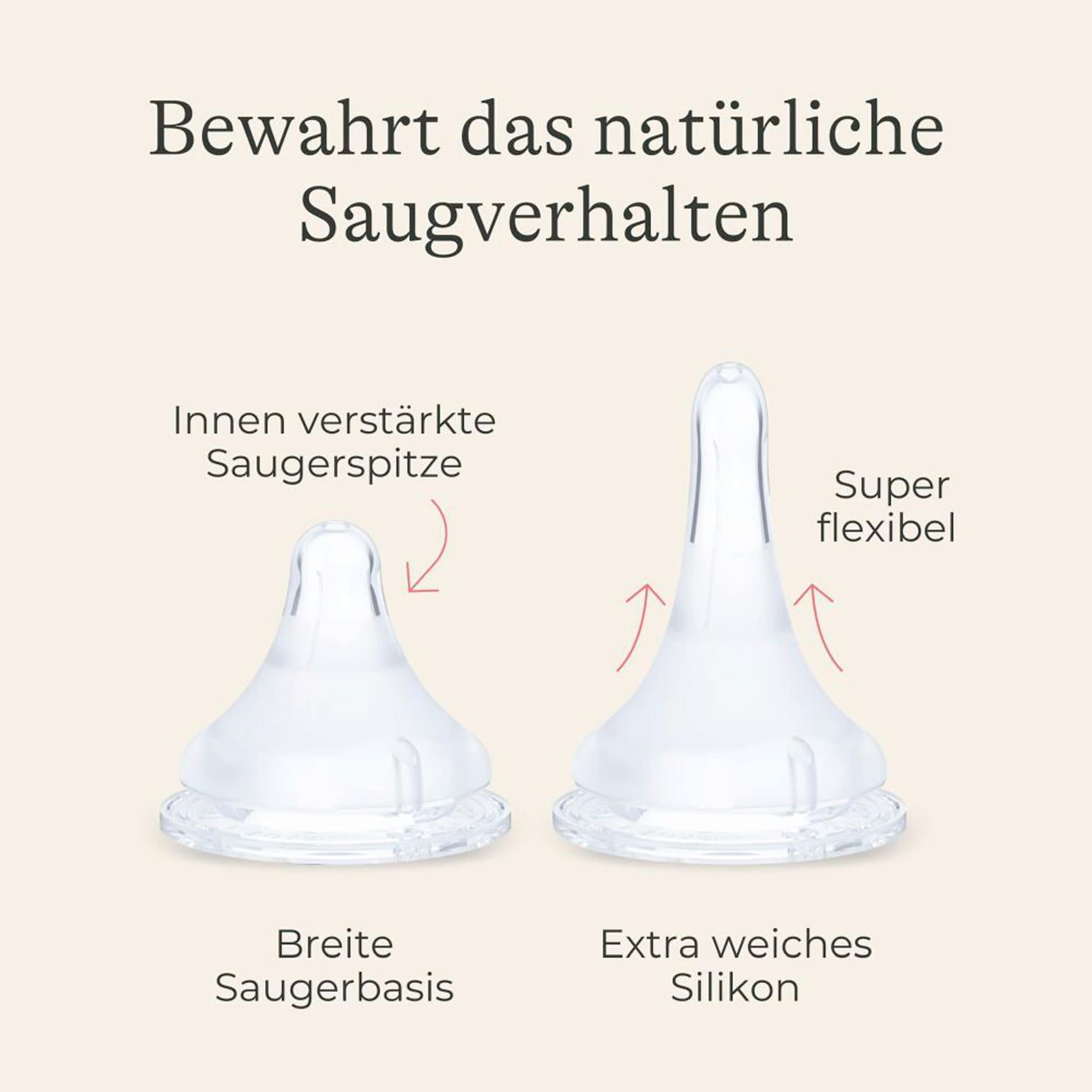 Lansinoh 2er-Pack Babyflaschen NaturalWave Sauger, Weithals, 160 ml