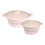Silikon-Mikrowellen-Topf-Set, faltbar, 4-teilig
