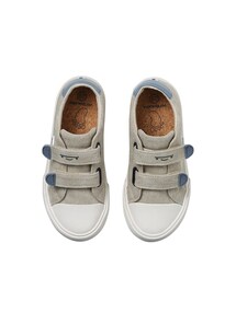 Kinder Stoff-Sneakers mit Klett und Anziehtrick
