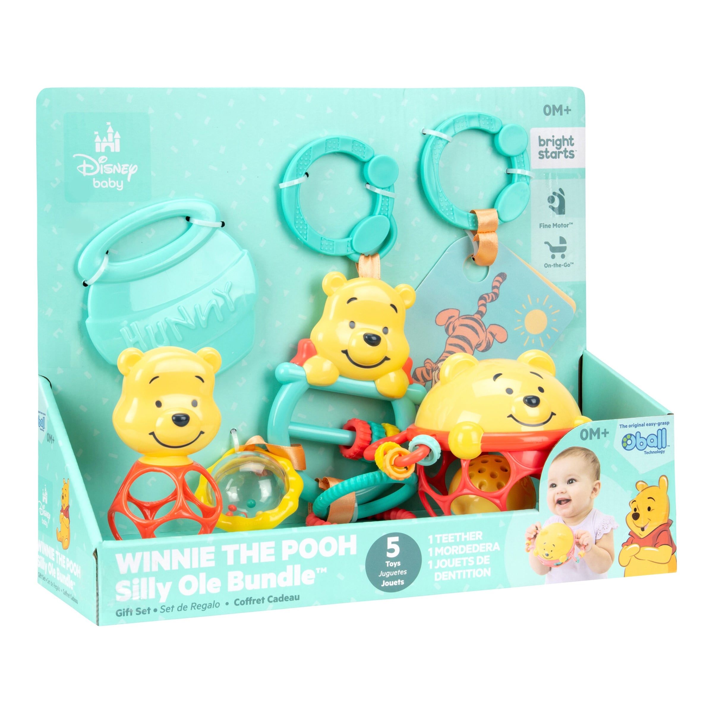 Bright Starts Greifspielzeug "Winnie the Pooh Silly Ole Bundle Gift Set"