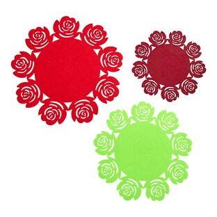Lot de protège-poêles « Roses », 3 pièces