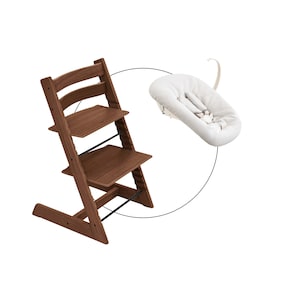 Bundle Treppenhochstuhl Eiche inklusive Newbornset Vanilla White