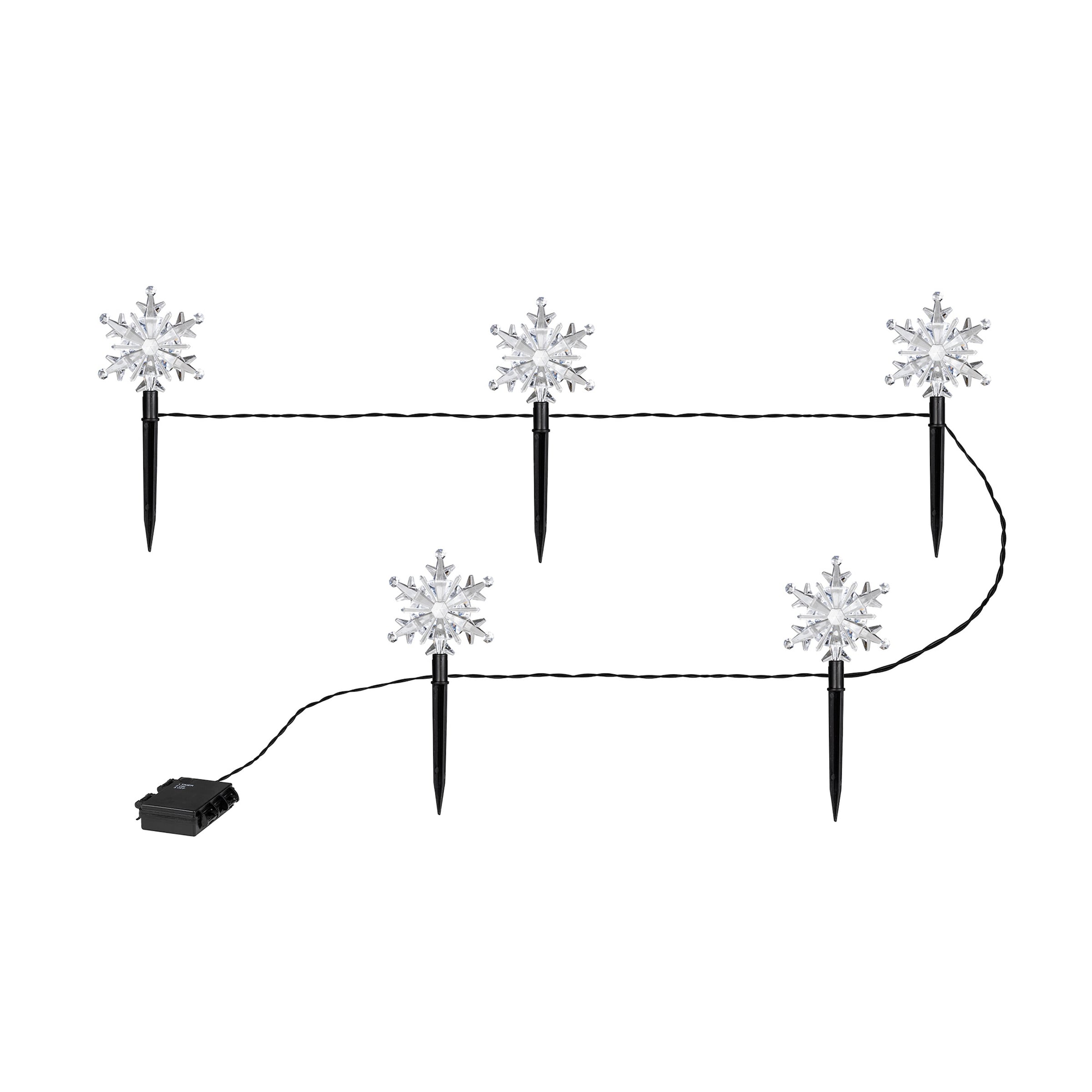 LED-Gartenstecker "Schneeflocken"