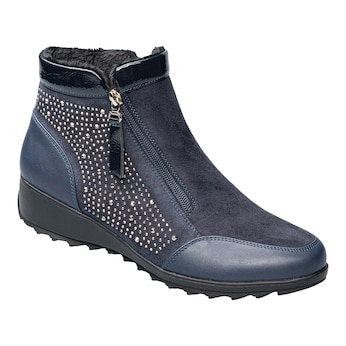 Stiefelette "Rita" mit Reißverschluss, gefüttert