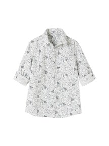 Jungen Hemd mit Fliege, Blumenmuster