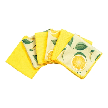 Microvezeldoeken “Lemon”, 6 stuks