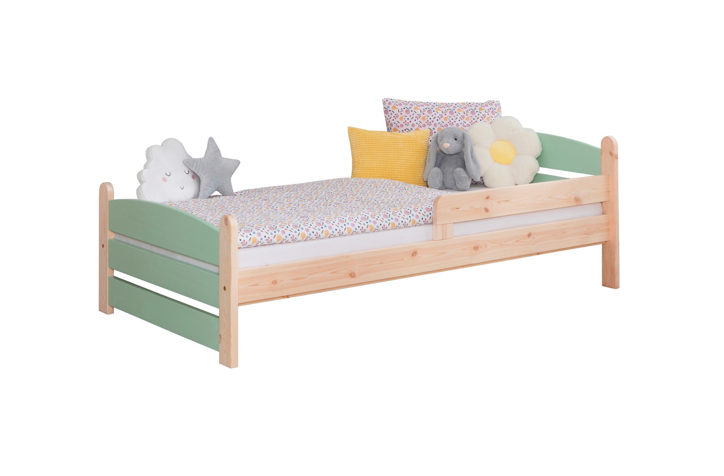 Ticaa Einzelbett „Mello“, Kinderbett, Jugendbett, Schlafzimmer, Kinderzimmer