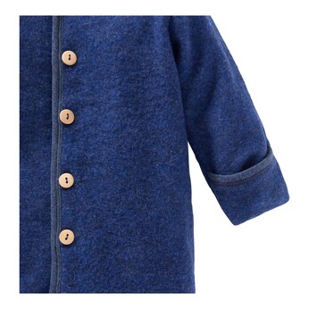 Wollfleece-Overall mit Klappbündchen aus Merinowolle