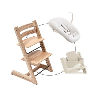Bundle Treppenhochstuhl inklusive Newbornset Vanilla White & Babyset