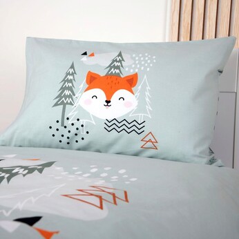 Renforcé Wende-Bettwäsche Nordic Forest 40x60 / 100x135 cm