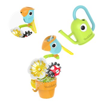 Badespielzeug Blumentopf Vogel