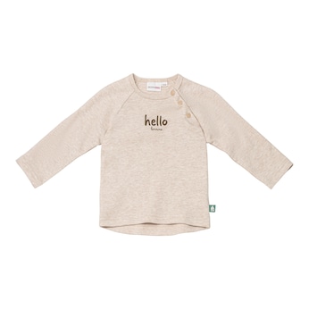 T-shirt raglan à manches longues hello