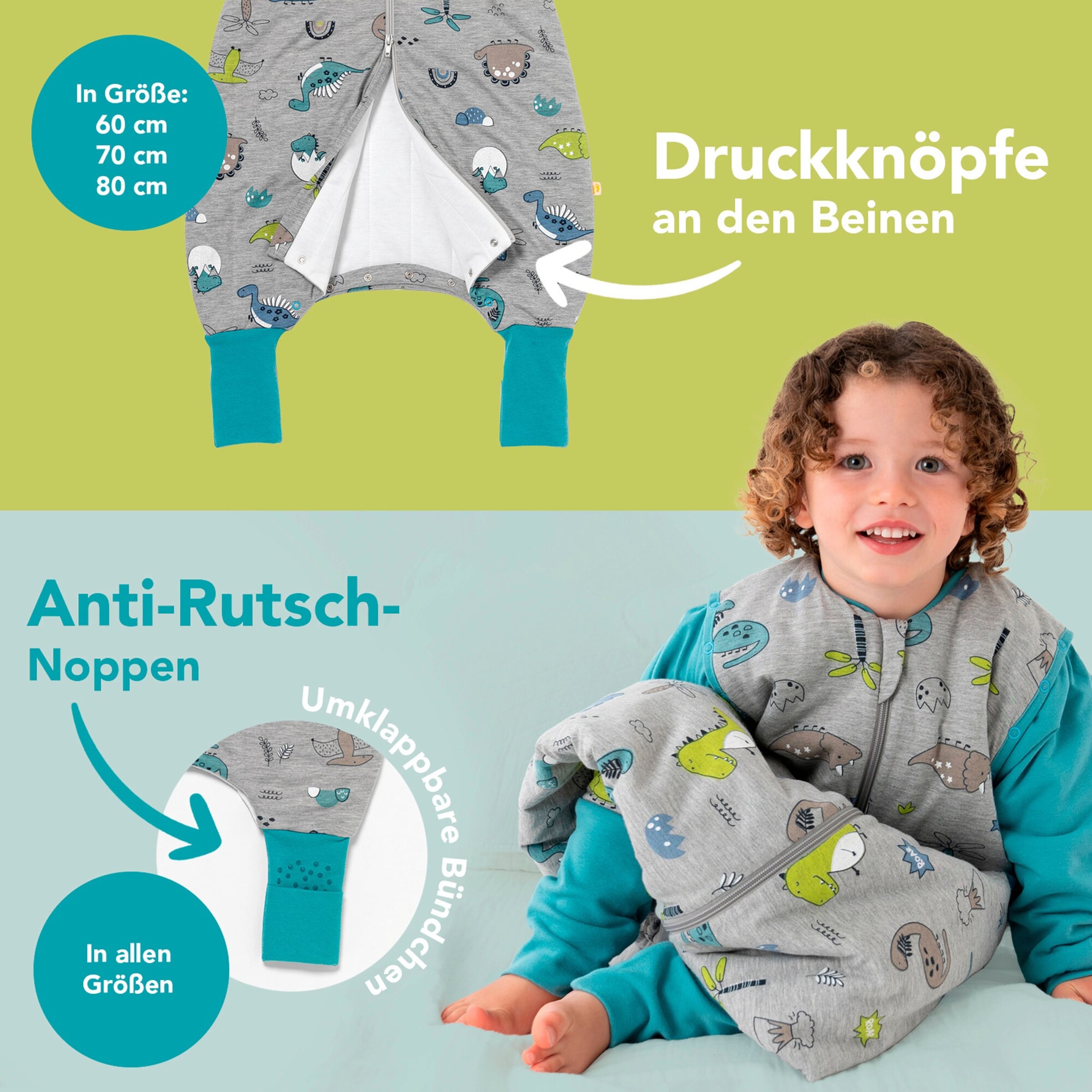 Schlummersack Schlafsack mit Füßen 2.5 Tog