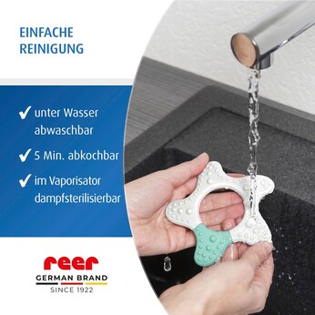 Beißring Stern aus Silikon