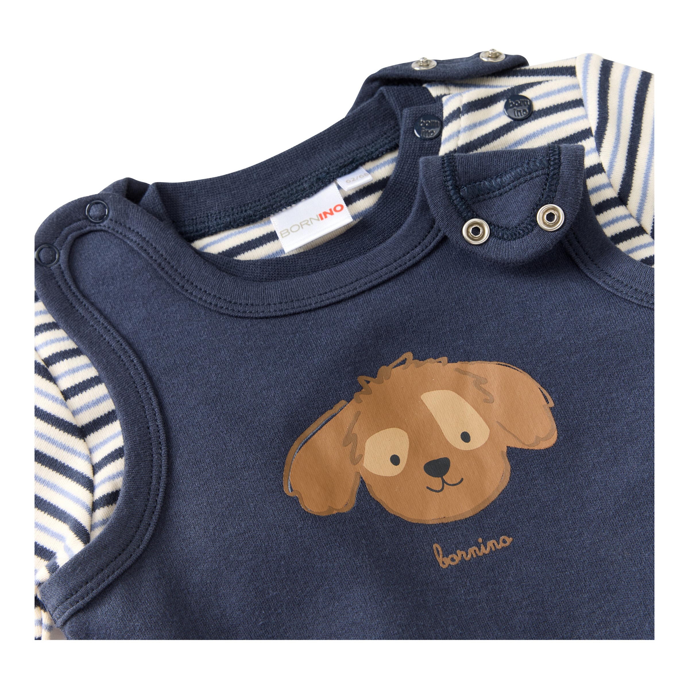 Bornino Strampler-Set 2-tlg. mit Shirt Hund