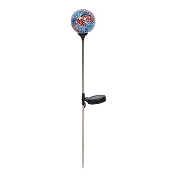 Déco solaire à LED à planter «Boule de mosaïque»
