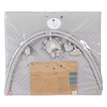 Krabbeldecke mit Spielbogen roba Style grau 