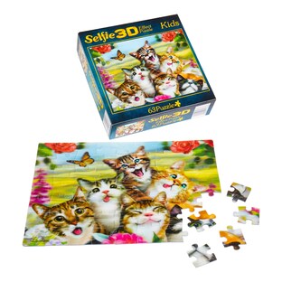Puzzle 3D « Chatons », 63 pièces