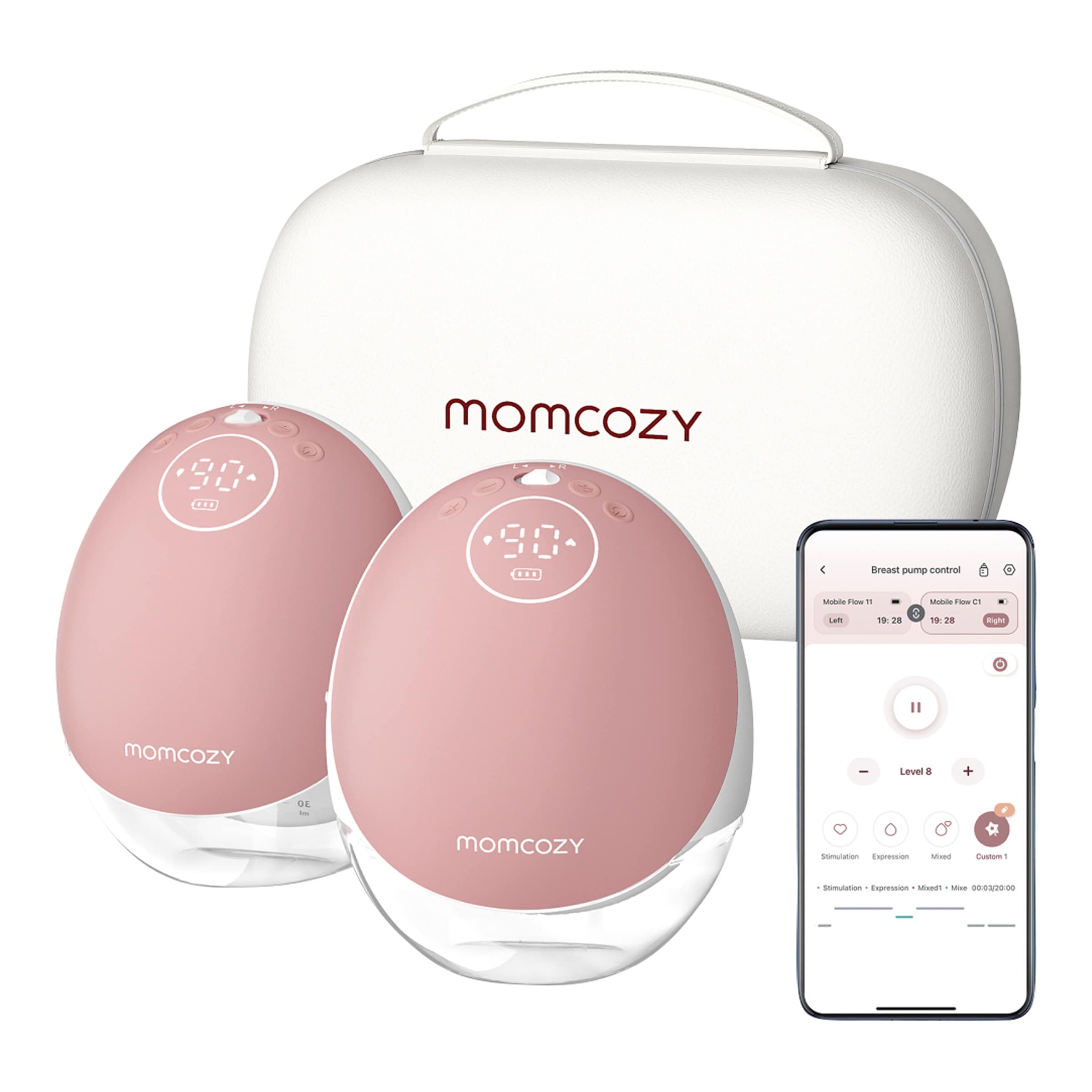 Momcozy Elektrische Doppelmilchpumpe M9, tragbar