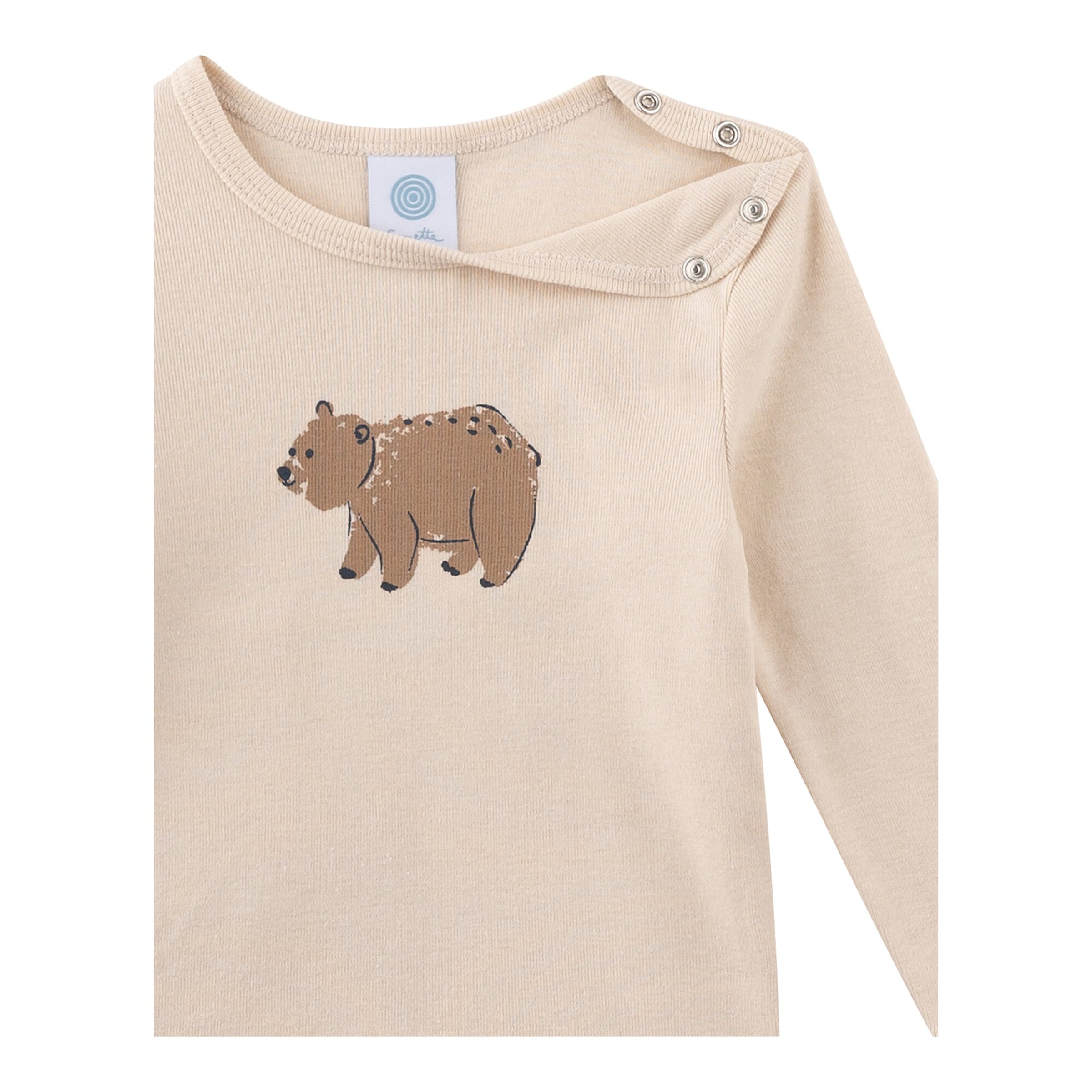 Sanetta Shirt langarm Bär natur