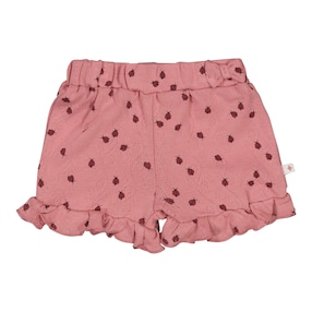 Ajour-Shorts Marienkäfer Rüschen